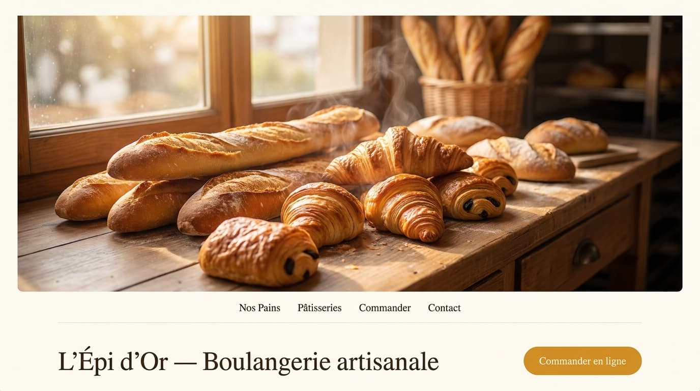 Site web L'Épi d'Or — Boulangerie à Cassis